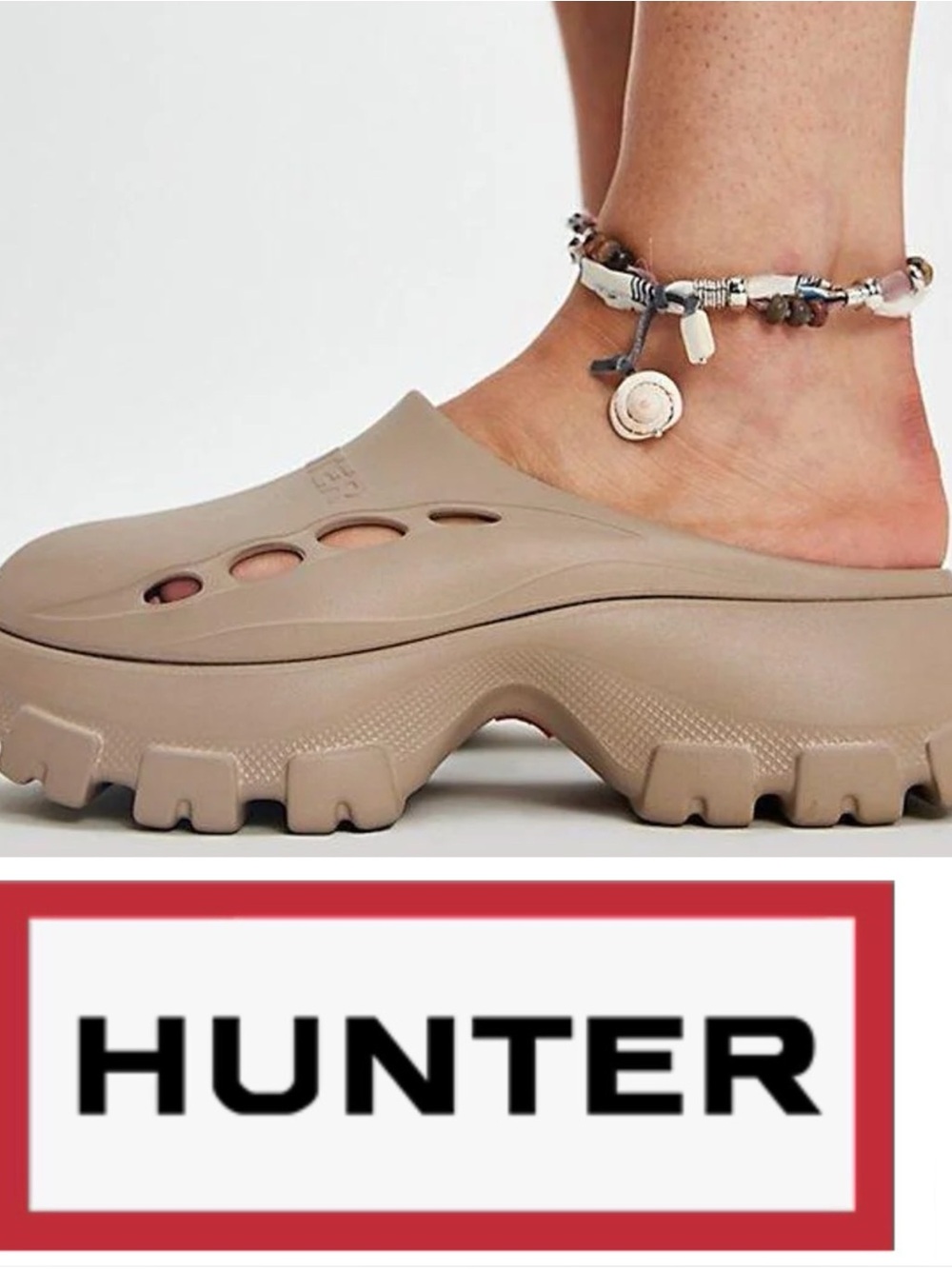 Hunter Bryce Slip-on closed Toe casual Clogs Slippers*NEW